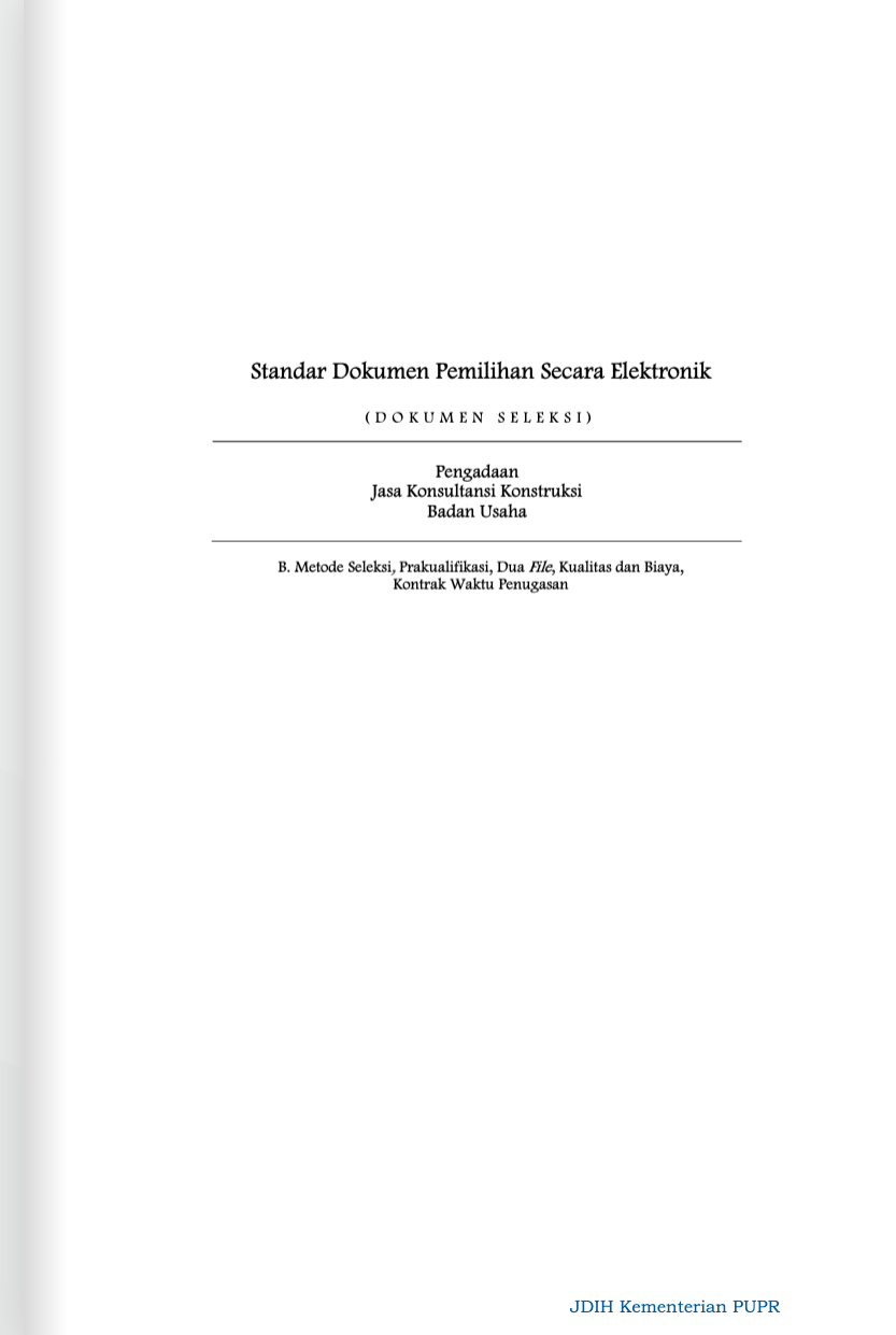 JK02 Lampiran Lelang Dini-Kualitas dan Biaya Waktu Penugasan